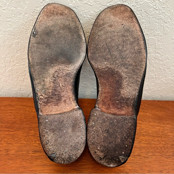 Allen Edmonds Baltic Vintage Short Wing Black V-Cleat Derby Size 11 - Picture 15 of 15